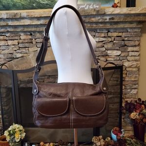 Maxx New York brown leather Shoulder handbag